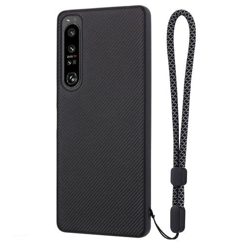 VILI TC Series Phone Case for Sony Xperia 1 IV 5G Textured PU Leather Coated TPU Shockproof Cover - 1