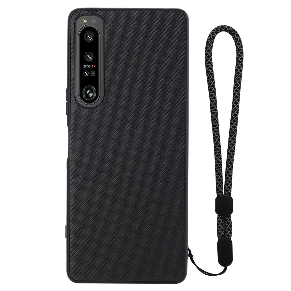 VILI TC Series Phone Case for Sony Xperia 1 IV 5G Textured PU Leather Coated TPU Shockproof Cover - 2