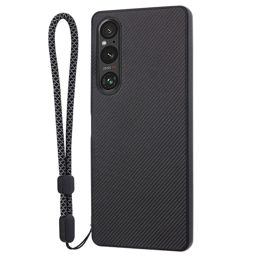 VILI TC Series Drop-proof Phone Case for Sony Xperia 1 V Textured PU Leather Coated TPU Cover - 1