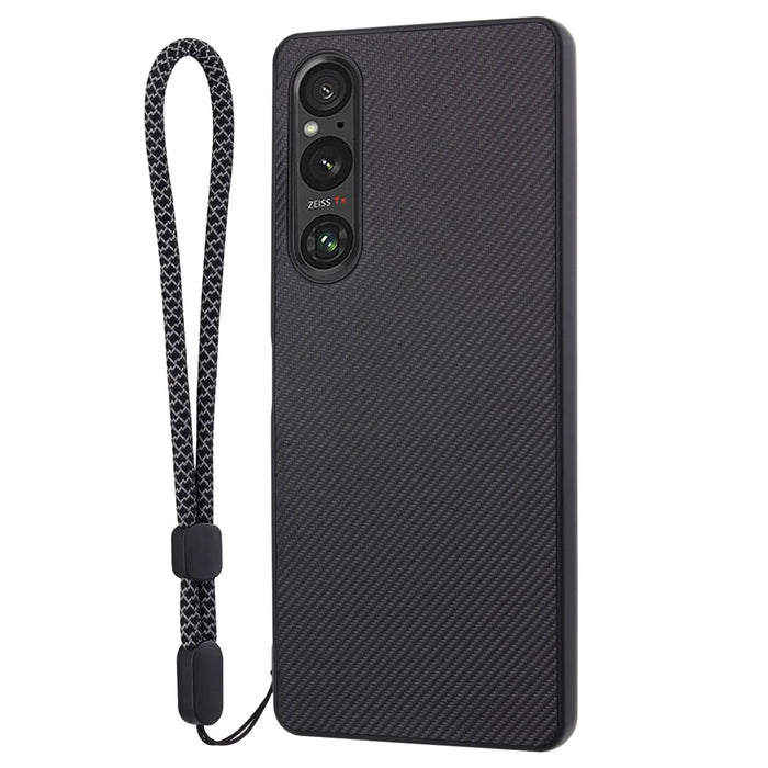 VILI TC Series Drop-proof Phone Case for Sony Xperia 1 V Textured PU Leather Coated TPU Cover - 1