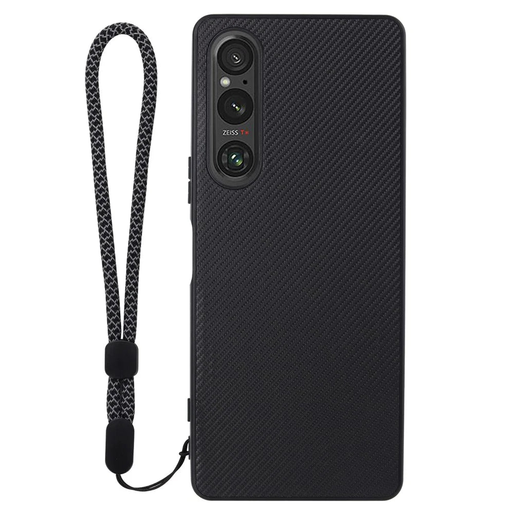 VILI TC Series Drop-proof Phone Case for Sony Xperia 1 V Textured PU Leather Coated TPU Cover - 2