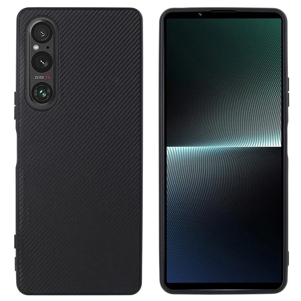 VILI TC Series Drop-proof Phone Case for Sony Xperia 1 V Textured PU Leather Coated TPU Cover - 5