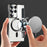 For Samsung Galaxy S22 Ultra 5G RFID Blocking Card Holder Case Magnetic Case Leather+TPU Phone Cover - Black - 4