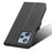 Diamond Texture Shell for Blackview A53 / A53 Pro PU Leather Wallet Case Flip Stand Phone Cover - Black - 6