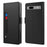 For Google Pixel 7a Phone Stand Case Card Holder Leather Phone Cover with Mirror Design - Black - 1