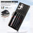 Kickstand Shell for Samsung Galaxy S23 Ultra RFID Blocking Card Bag Phone Case PU Leather+TPU Cover - Black - 7