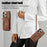 For iPhone 12 / 12 Pro 6.1 inch PU Leather+TPU Phone Case Kickstand Cover with RFID Blocking Card Bag - Brown - 5