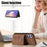 Smartphone Case for Samsung Galaxy A13 5G PU Leather+TPU Kickstand Shell with RFID Blocking Card Bag - Brown - 3
