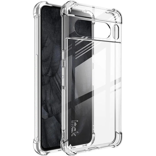 IMAK Clear Case for Google Pixel 8 Pro , Soft TPU Drop Resistant Phone Back Protector Cover - Transparent - 1