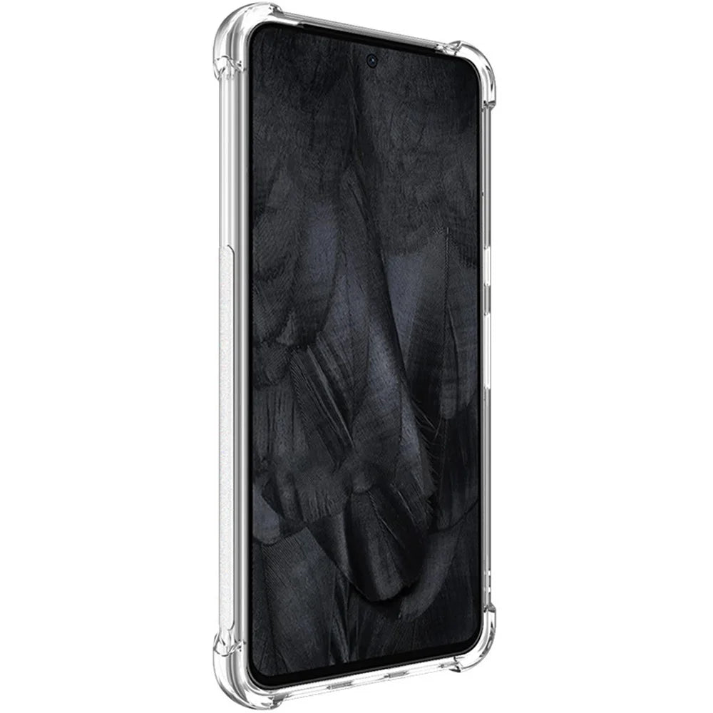 IMAK Clear Case for Google Pixel 8 Pro , Soft TPU Drop Resistant Phone Back Protector Cover - Transparent - 4