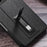 For Google Pixel Fold Metal Kickstand Folding Phone Case Leather Coated PC Phone Cover - Black - 5