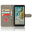 For Nokia C02 Anti-Scratch PU Leather Cover Stand Phone Case RFID Blocking Wallet with Strap - Black - 2