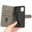For Nokia C02 Anti-Scratch PU Leather Cover Stand Phone Case RFID Blocking Wallet with Strap - Black - 5