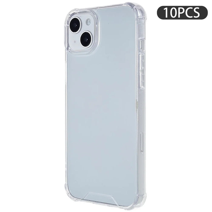 10PCS For iPhone 13 Super Slim 1.5mm Phone Case Drop Protection Phone Cover Acrylic+TPU Clear Shell - 1