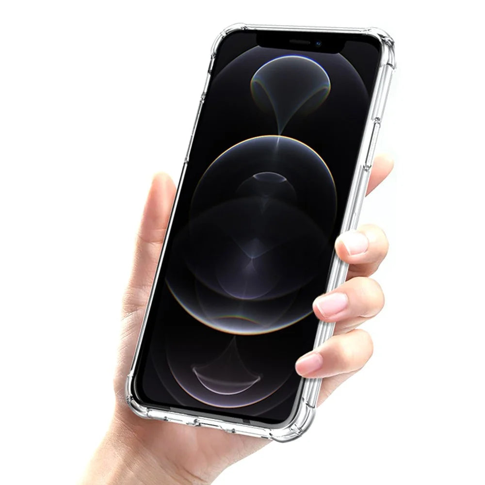 10PCS For iPhone 13 Pro Max Cell Phone Case Ultra-Thin 1.5mm Clear Phone Cover Acrylic+TPU Shell - 7