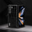 ABEEL For Samsung Galaxy Z Fold5 5G Cowhide Leather + PC Phone Case Crocodile Texture Slim Cover - Black - 4