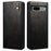 For Google Pixel 7a Waxy Crazy Horse Texture Leather Case Drop Proof Phone Cover with Stand Wallet - Black - 1