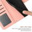 HT04 For Realme 11 Pro 5G / 11 Pro+ 5G Phone Case Sunflower Pattern Leather Wallet Stand Shell with Shoulder Strap - Light Pink - 6