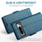 For Google Pixel 8 Pro Leather Case CASEME 023 RFID Blocking 3 Card Slot Mobile Cover - Blue - 5