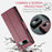 For Google Pixel 8 Leather Case CASEME 023 RFID Blocking 3 Card Slot Mobile Cover - Red - 7