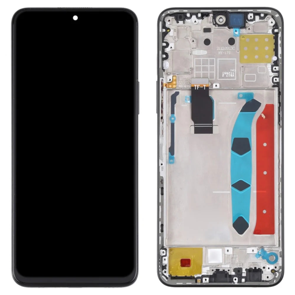 For Honor X8 4G / X30i Grade C LCD Screen and Digitizer Assembly + Frame Replacement Part (without Logo) - Black - 1