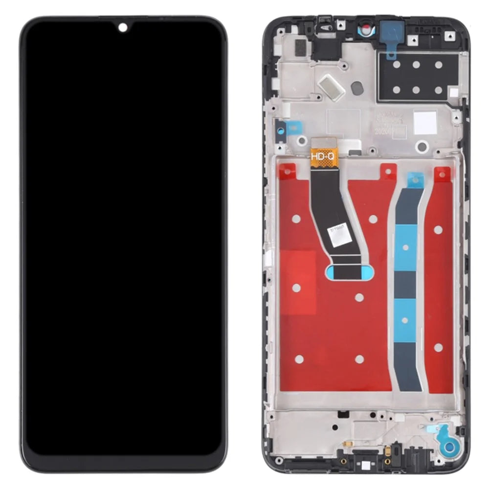 For Huawei nova Y60 OEM Grade S LCD Screen and Digitizer Assembly + Frame Replacement Part (without Logo) - Silver - 1