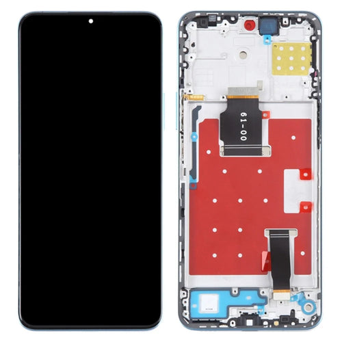 For Honor X8a 4G OEM Grade S LCD Screen and Digitizer Assembly + Frame Replacement Part (without Logo) - Blue - 1