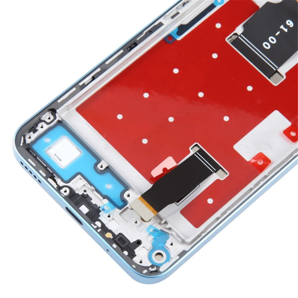For Honor X8a 4G OEM Grade S LCD Screen and Digitizer Assembly + Frame Replacement Part (without Logo) - Blue - 4