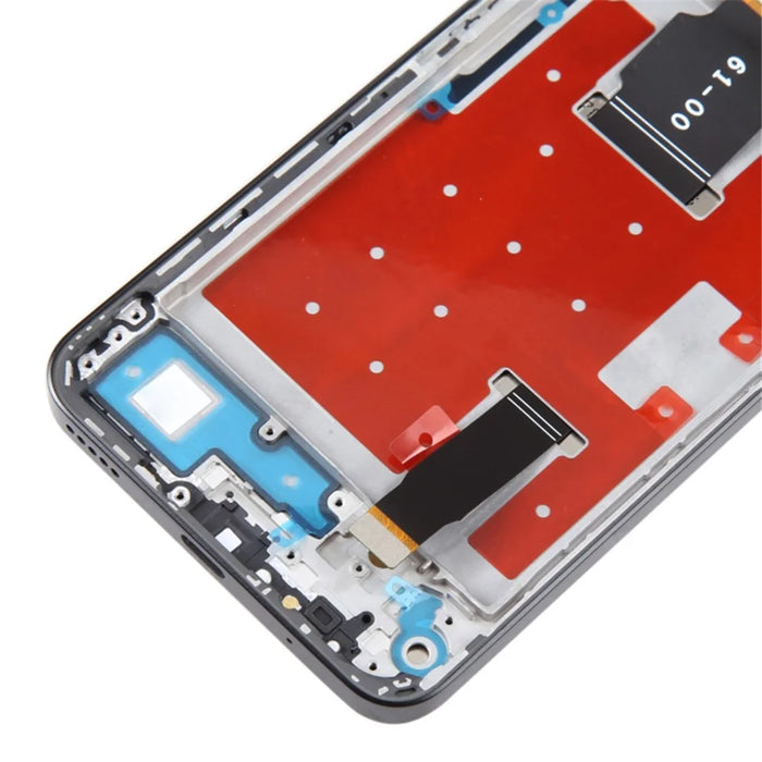 For Honor X8a 4G Grade C LCD Screen and Digitizer Assembly + Frame Repair Part (without Logo) - Black - 4