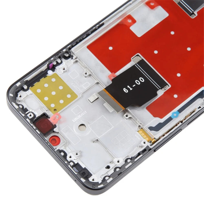 For Honor X8a 4G Grade C LCD Screen and Digitizer Assembly + Frame Repair Part (without Logo) - Black - 5