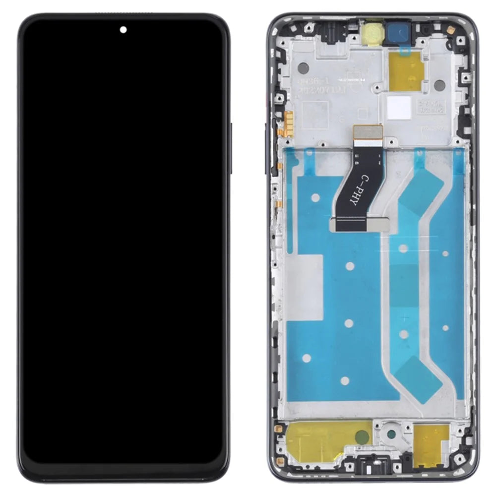 For Huawei nova Y90 4G Grade C LCD Screen and Digitizer Assembly + Frame Phone Replacement Part (without Logo) - Black - 1