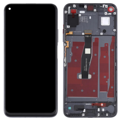 For Honor 20 / Huawei nova 5T 4G Grade C LCD Screen and Digitizer Assembly + Frame Part (COG Technology) (without Logo) - Black - 1