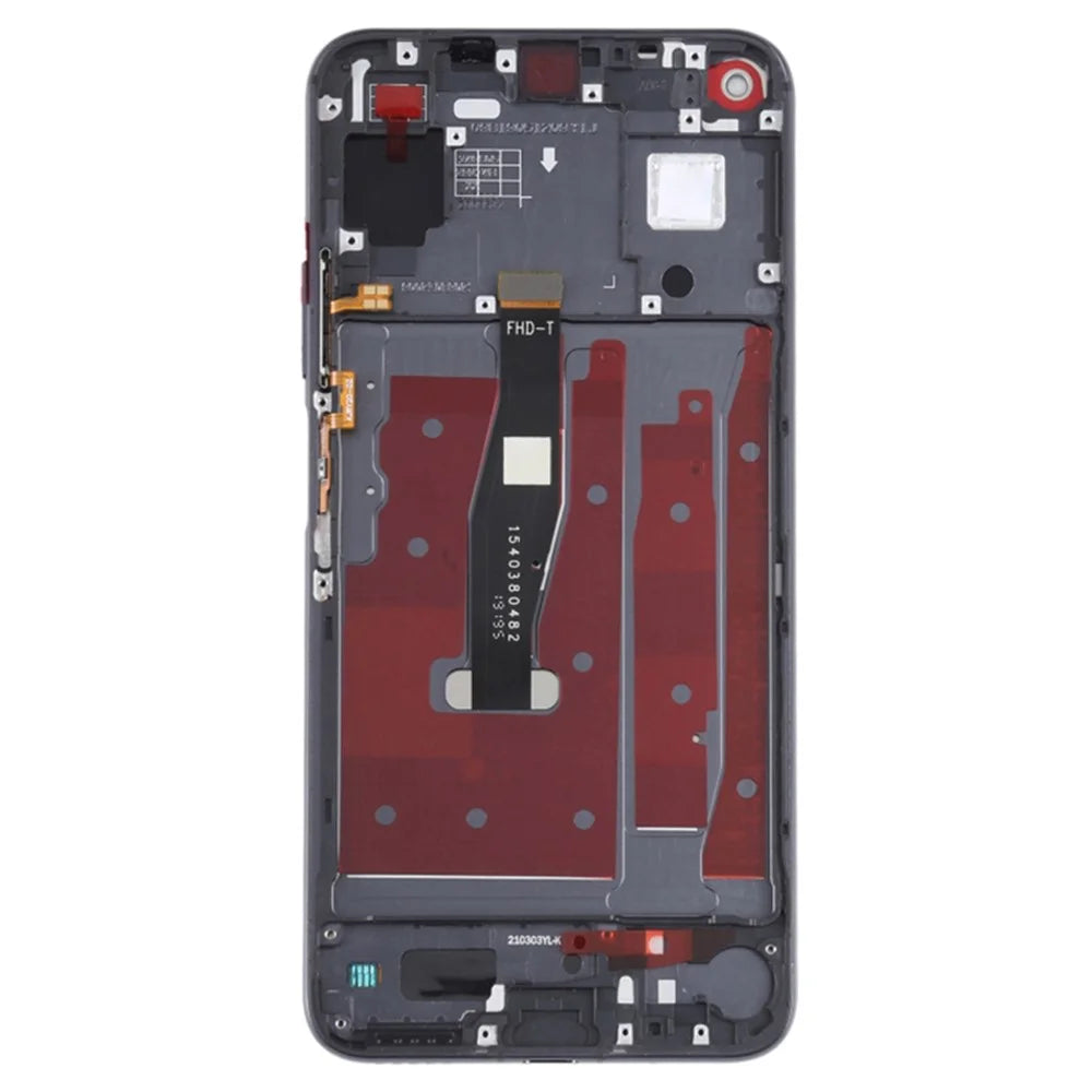 For Honor 20 / Huawei nova 5T 4G Grade C LCD Screen and Digitizer Assembly + Frame Part (COG Technology) (without Logo) - Black - 3