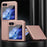 For Samsung Galaxy Z Flip5 5G Skin-Touch Hard PC Phone Case Rubberized Finish Protective Cover - Rose Gold - 2