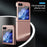 For Samsung Galaxy Z Flip5 5G Skin-Touch Hard PC Phone Case Rubberized Finish Protective Cover - Rose Gold - 3