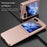 For Samsung Galaxy Z Flip5 5G Skin-Touch Hard PC Phone Case Rubberized Finish Protective Cover - Rose Gold - 7