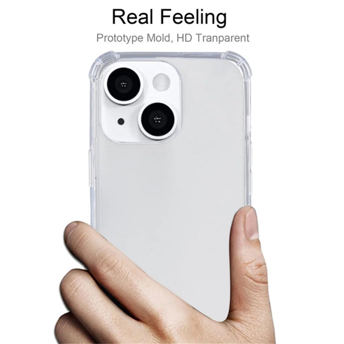 10Pcs For iPhone 14 Watermark-free 1.5mm TPU Case Clear Corner Protection Anti-drop Phone Cover - 3