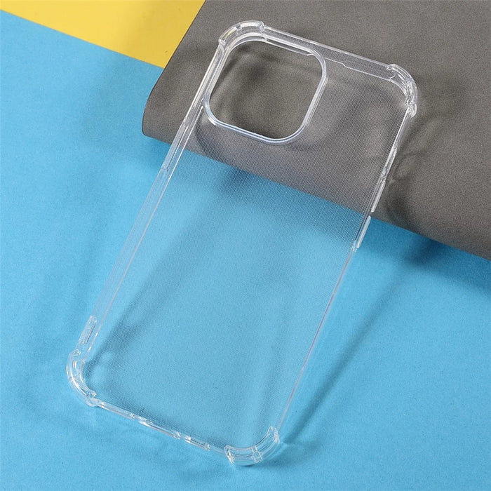 10Pcs For iPhone 14 Pro Max Watermark-free Clear Phone Cover Corner Protection 1.5mm TPU Protective Case - 5