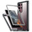 For Samsung Galaxy S22 Ultra 5G Anti-drop Phone Case TPU Frame Clear PC Back Cover with PET Screen Protector - 1