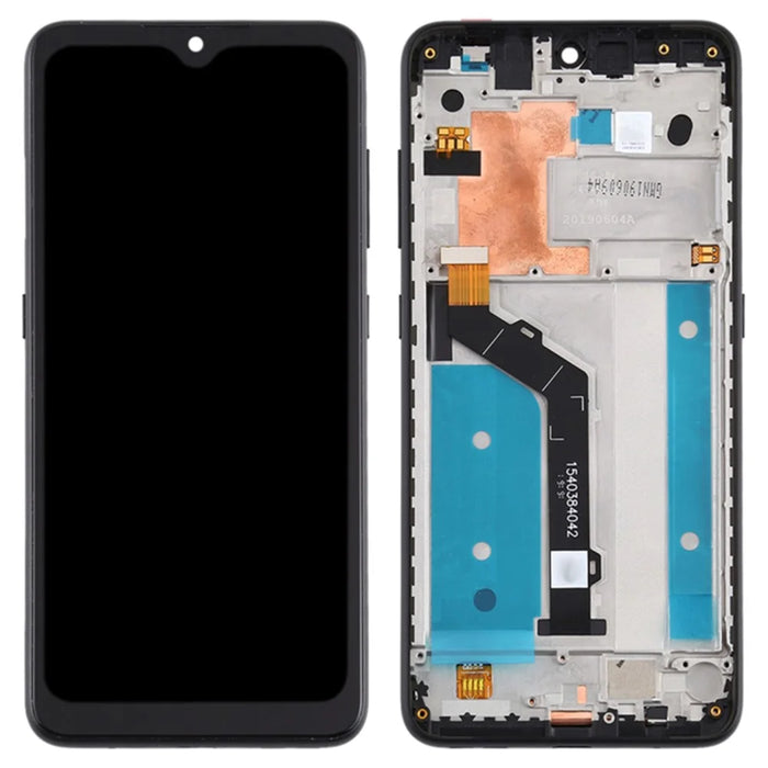 For Nokia 6.2 / Nokia 7.2 Grade C LCD Screen and Digitizer Assembly + Frame Replacement Part - Black - 1