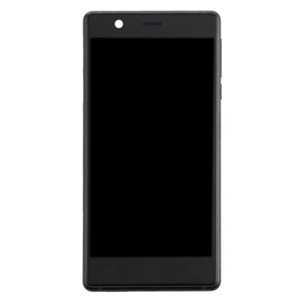 For Nokia 3 TA-1032 TA-1020 TA-1028 TA-1038 Grade C LCD Screen and Digitizer Assembly + Frame Part - Black - 2