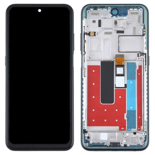 For Nokia X10 5G TA-1350 TA-1332 / Nokia X20 5G TA-1341 TA-1344 Grade C LCD Screen and Digitizer Assembly + Frame Part - Green - 1