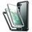 For Samsung Galaxy S22 5G Transparent Phone Case PC + TPU Smartphone Cover with PET Screen Protector - 1