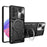 Shockproof Case for Samsung Galaxy A33 5G Kickstand Protective Case TPU PC Phone Shell with Slide Lens Lid - Black - 1