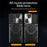 Shockproof Case for Samsung Galaxy A33 5G Kickstand Protective Case TPU PC Phone Shell with Slide Lens Lid - Black - 2