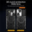 TPU PC Phone Case for Samsung Galaxy A34 5G Kickstand Shockproof Phone Shell with Slide Lens Cover - Black - 2