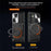 TPU PC Phone Case for Samsung Galaxy A34 5G Kickstand Shockproof Phone Shell with Slide Lens Cover - Black - 4