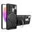 Shockproof Case for Samsung Galaxy A73 5G Anti-Drop Kickstand Cover TPU PC Phone Shell with Slide Lens Lid - Black - 1