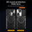 Shockproof Case for Samsung Galaxy A73 5G Anti-Drop Kickstand Cover TPU PC Phone Shell with Slide Lens Lid - Black - 2