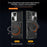 Shockproof Case for Samsung Galaxy A73 5G Anti-Drop Kickstand Cover TPU PC Phone Shell with Slide Lens Lid - Black - 4